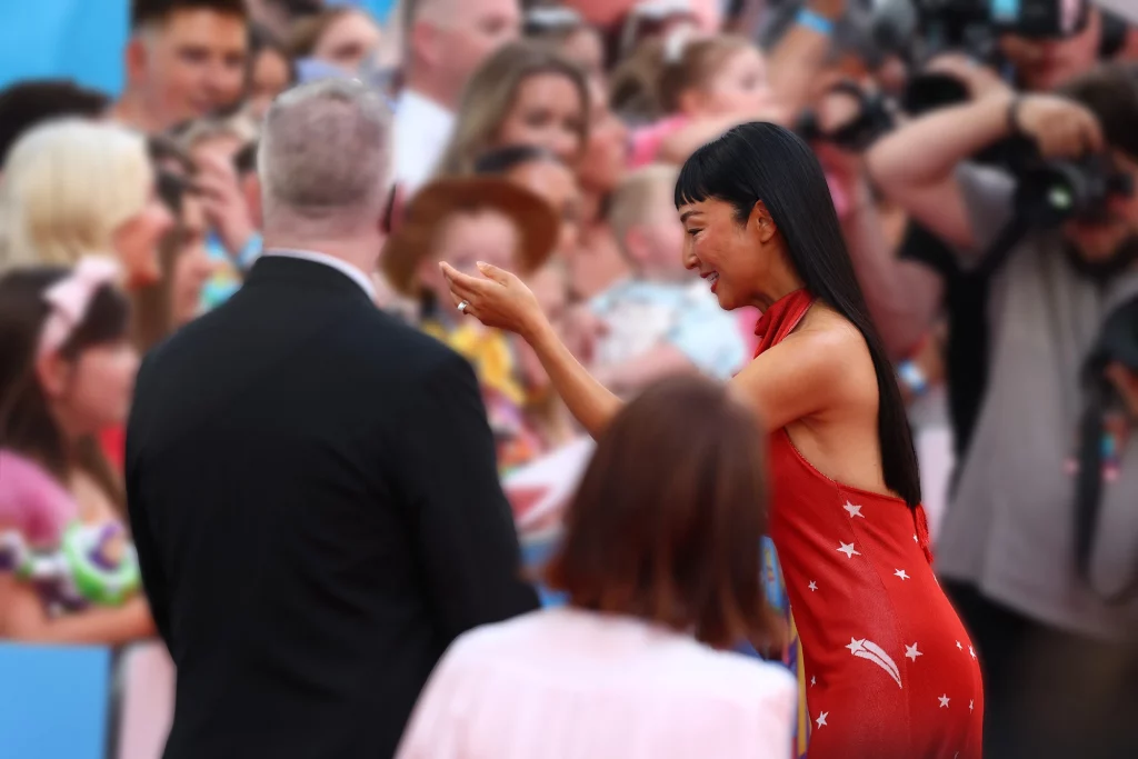 Greta Lee  Delights the Crowd  at the Toy Story 5 London Premiere - Photo by  Photo by Anfisa Polyushkevych