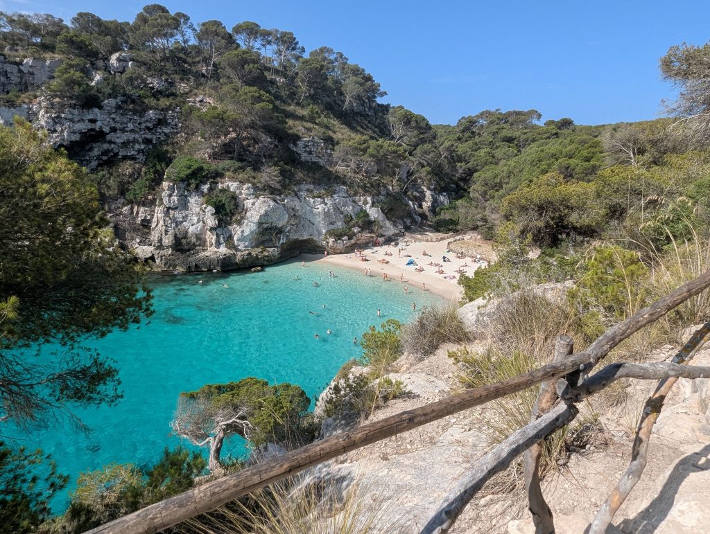 Cala Macarelleta in the southwestern coast of Menorca.