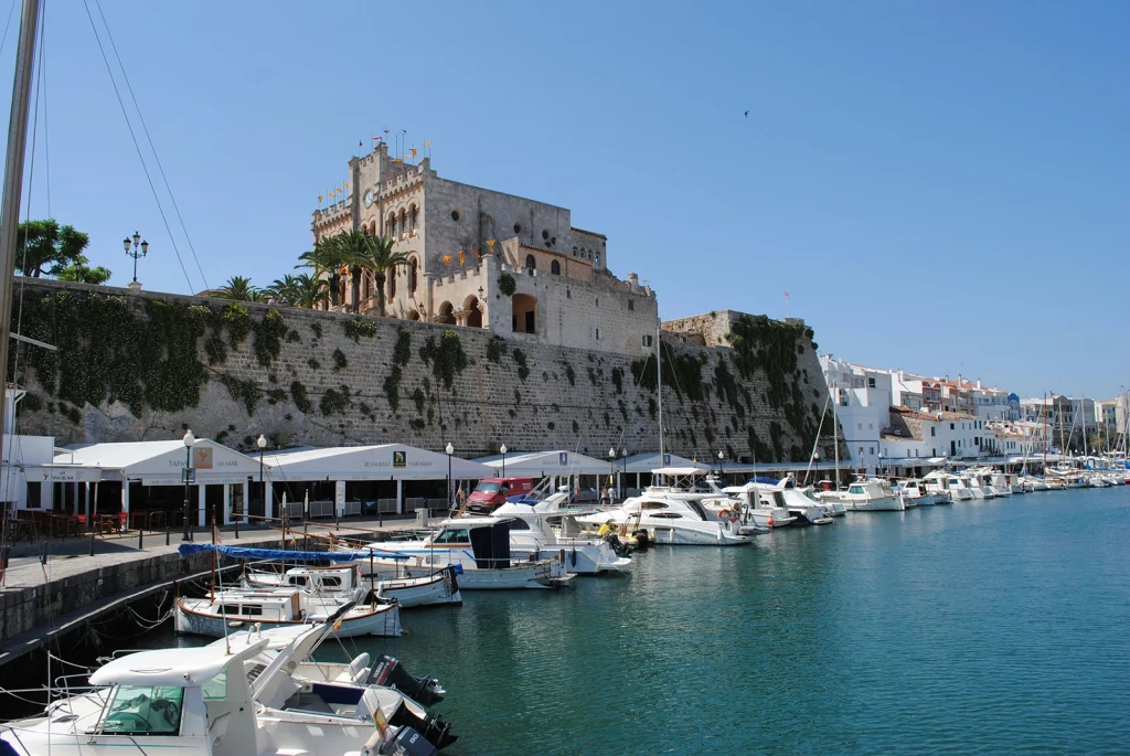 Port de Ciutadella located in Menorca, Spain.
