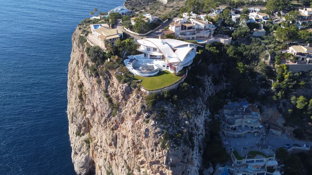 Cliffside villas near Port d’Andratx in Mallorca overlooking the Mediterranean Sea