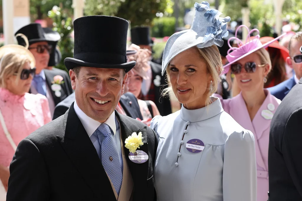 Peter Phillips and Harriet Phillips at Royal Ascot 2026 opening day