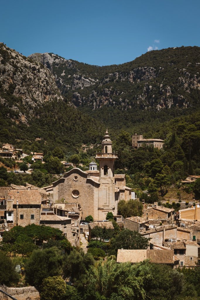Valldemossa street in Mallorca for a romantic Serra de Tramuntana stay