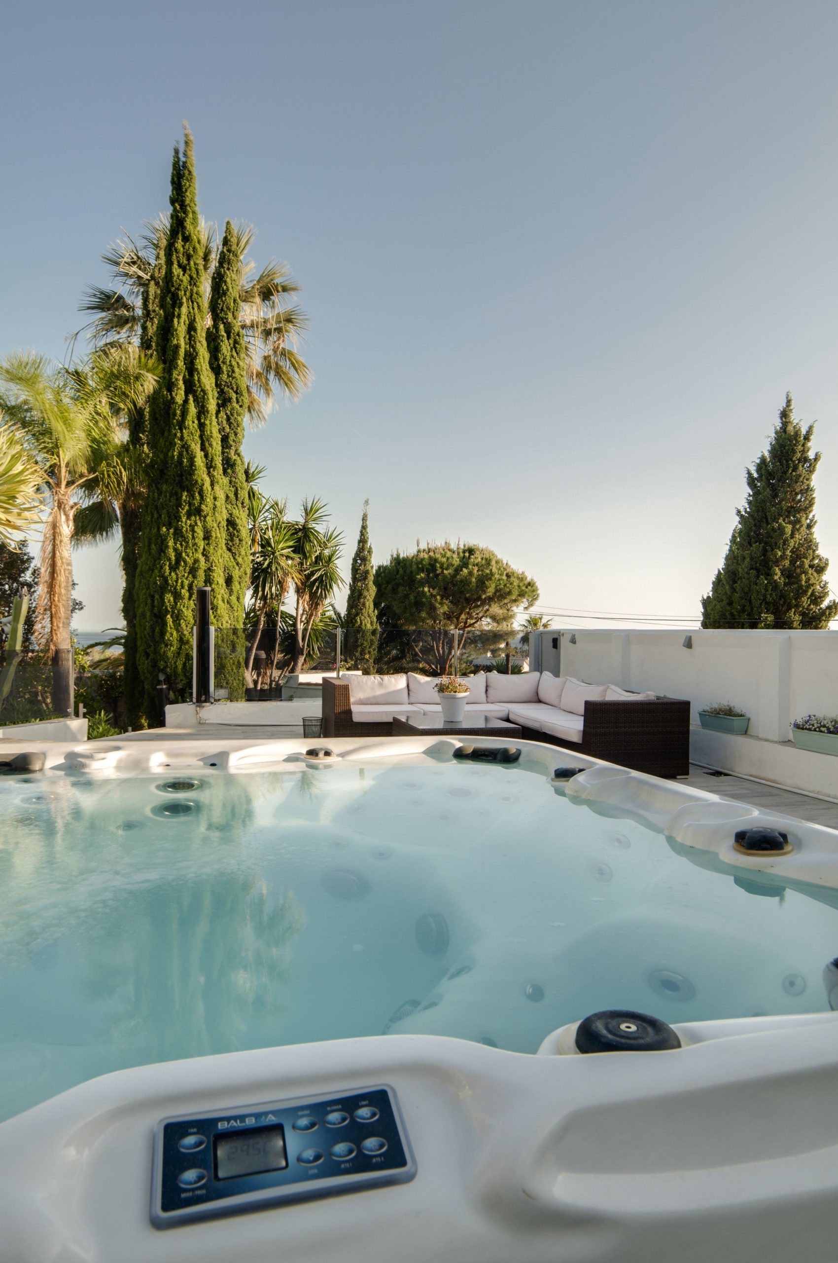 Elviria luxury villa with pool.