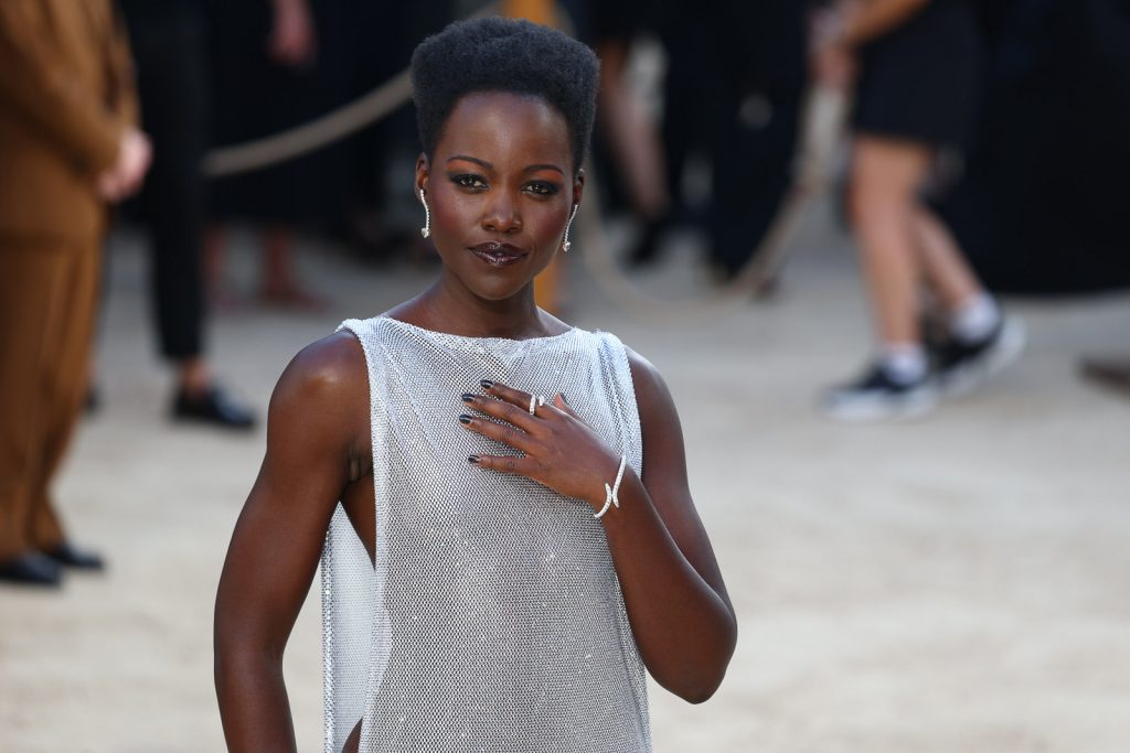 Lupita Nyong’o at the Odyssey world premiere in London