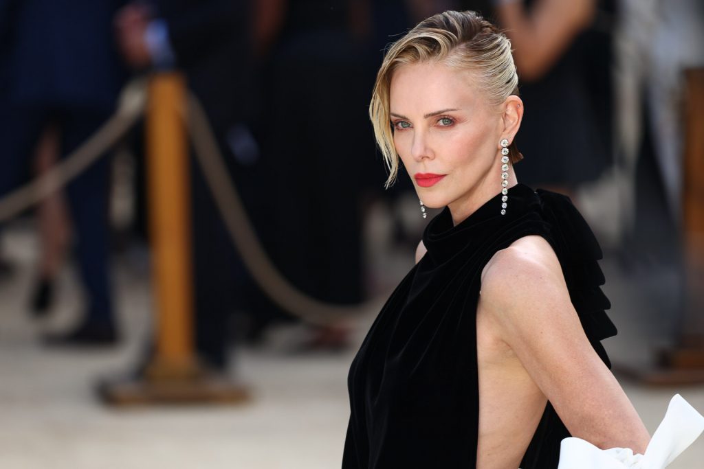 Charlize Theron at the Odyssey World Premiere in London