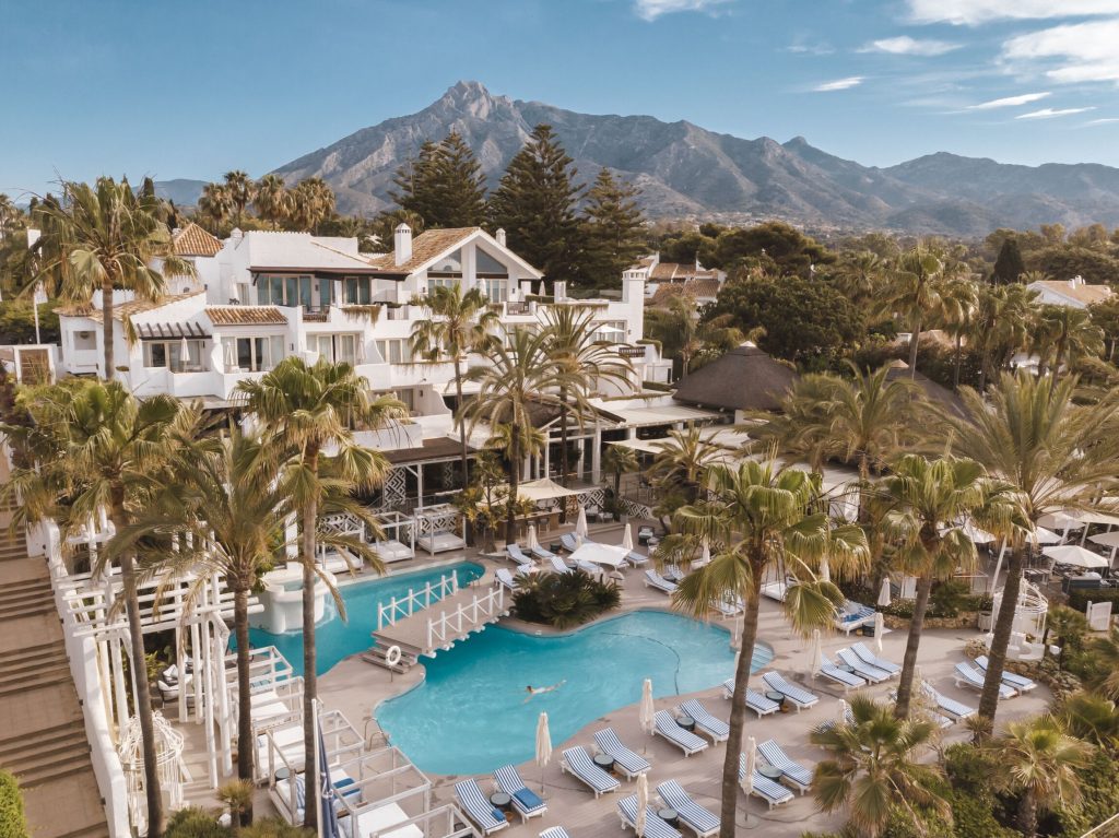 Puente Romano Hotel & Spa in the Golden Mile, Marbella - aerial view
