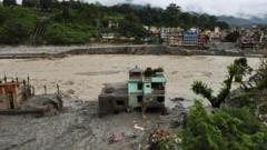 Briton among 119 rescued in Nepal after deadly floods, army says