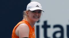 GB's Jones beats childhood hero Williams as Swiatek stunned