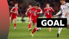 'Stunning, breathtaking, glorious!' James gives Wales lead against Bosnia