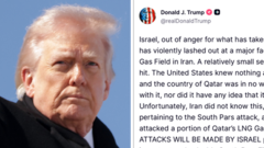 Are US and Israel in lockstep in Iran war? Deciphering Trump's post after gas field attacks