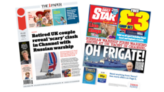 The Papers: ''Scary' clash in Channel' and 'Oh frigate!'