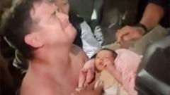 Watch: Moment newborn baby is rescued from Venezuela earthquake rubble